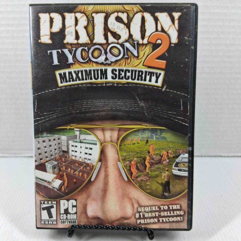 Prison Tycoon 2 Maximum Security PC Game CD-ROM ValuSoft 2006 Windows XP Teen